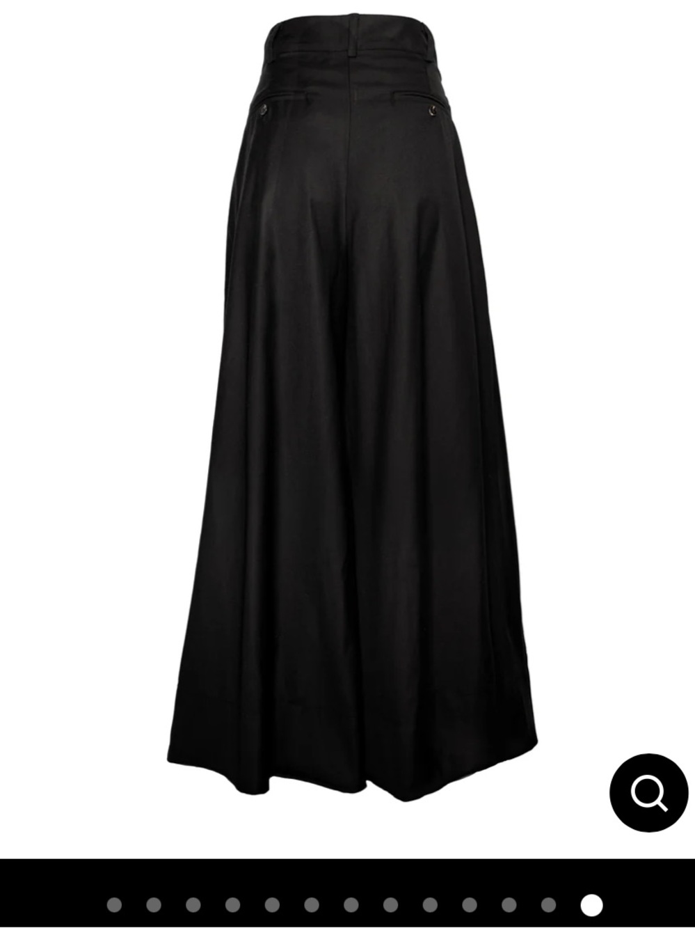 NWOT The Maria Trousers - Black Wide Leg Palazzo Pants - Picture 2 of 7